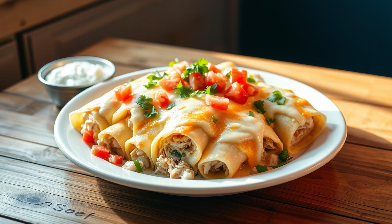 White Chicken Enchiladas Recipe