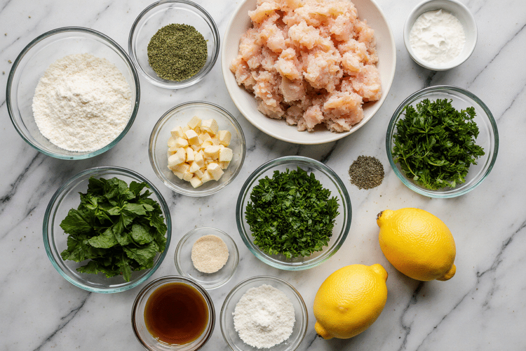 Crab Cake Recipe ingredients