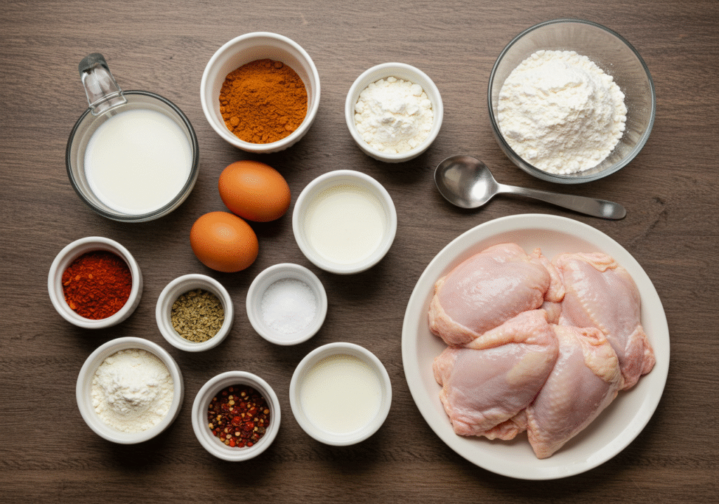 Fried Chicken Recipe Ingredients