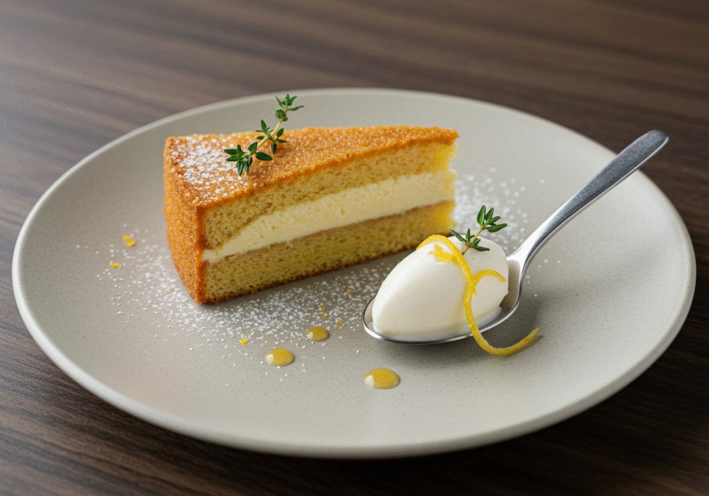 Lemon Pound Cake serving