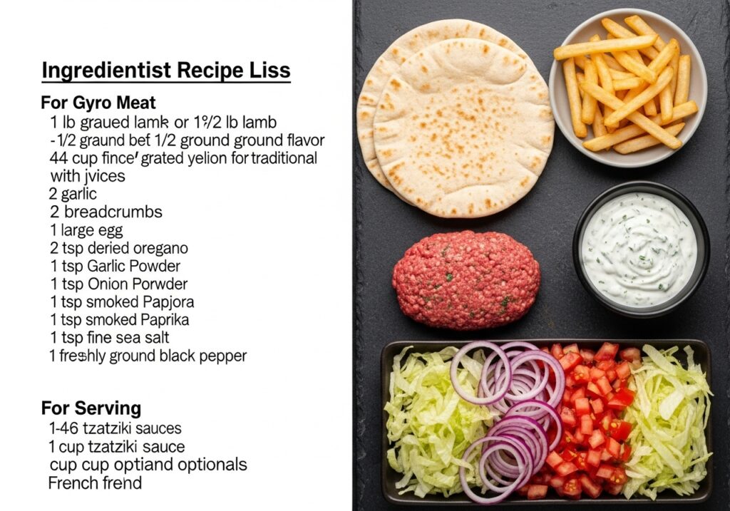 gyro meat recipes ingrediants