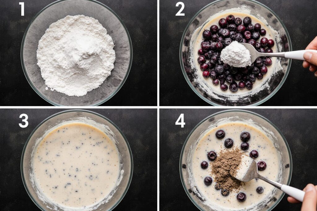 Blueberry Cake Recipe step by step