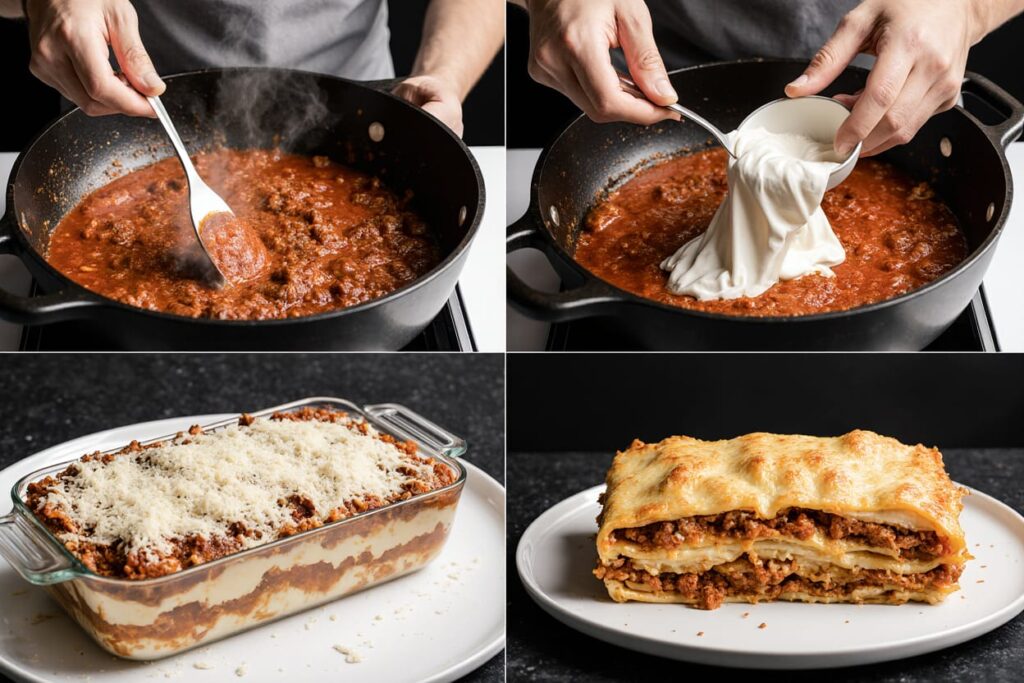 Homemade Lasagna step by step