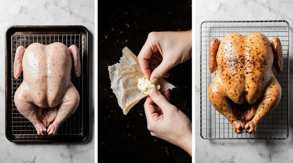 Easy Secret to a Roast Chicken step by step